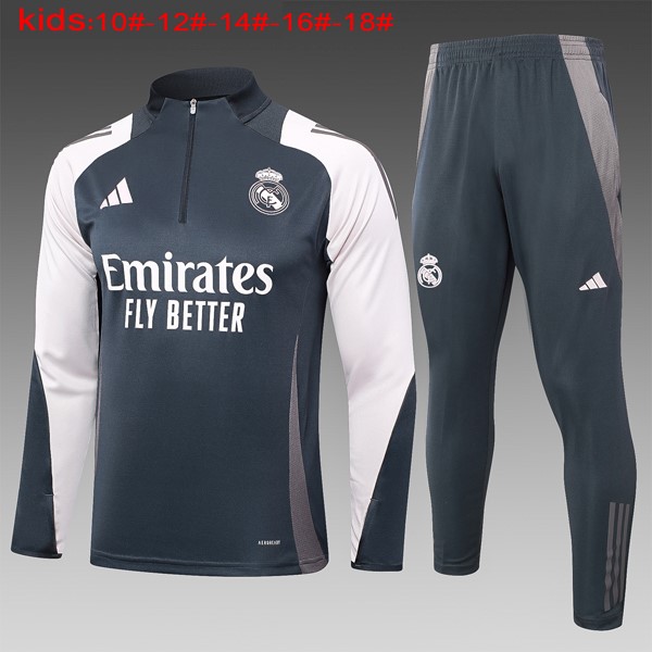 Ninos Sudadera De Training Real Madrid 2024/25 Gris